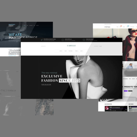 템플릿 선택형 홈페이지